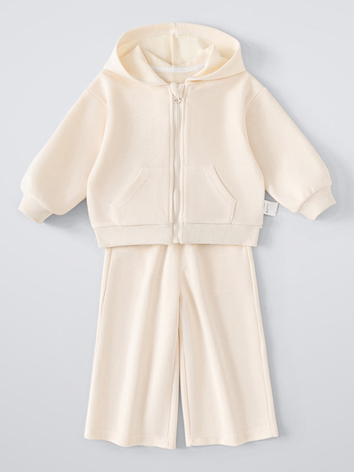 طقم هودي بسحاب وبنطال 