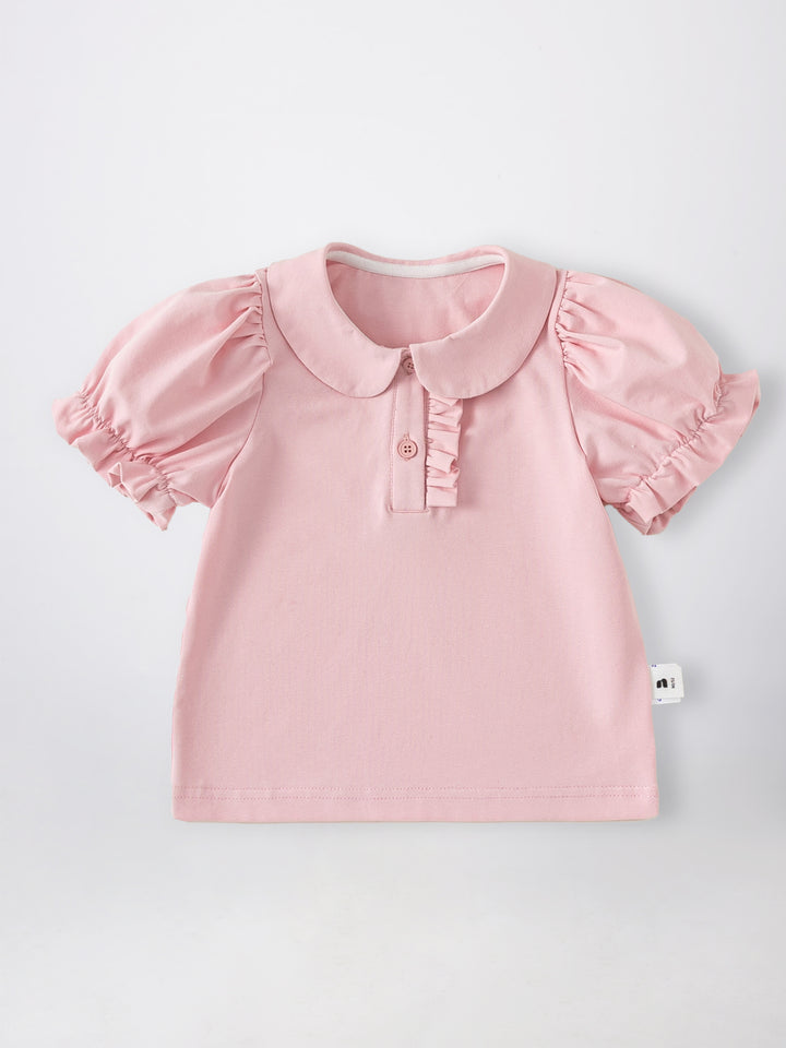 GIRLS LANTERN SHORT SLEEVE POLO SHIRT