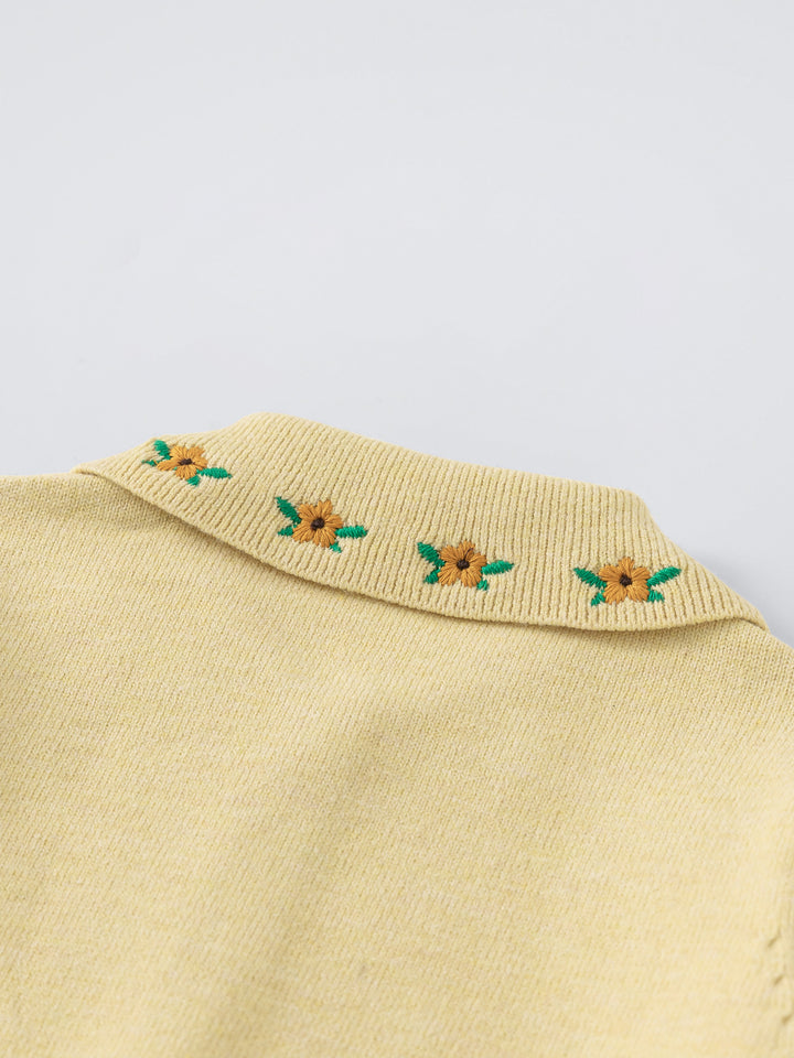 كارديغان بياقة مطرزة