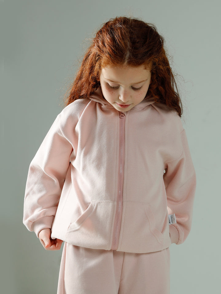 طقم هودي بسحاب وبنطال 