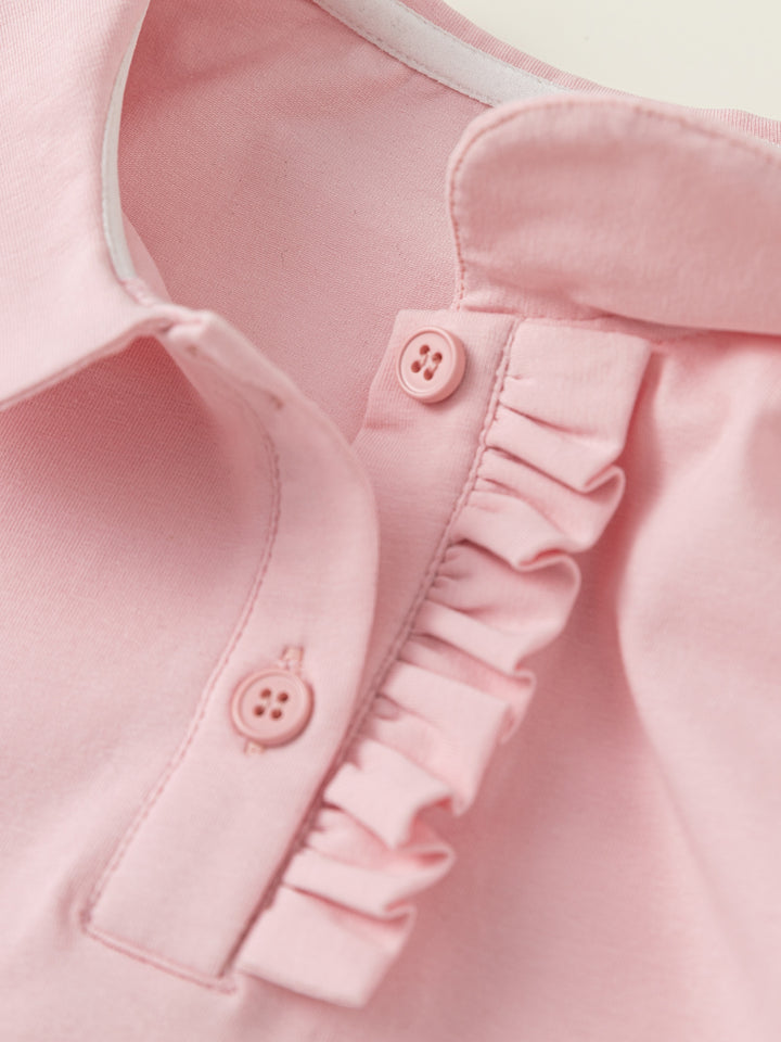 GIRLS LANTERN SHORT SLEEVE POLO SHIRT